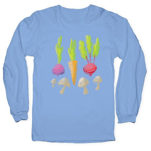 Retro Vegetable Pattern Longsleeve Tee